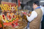 Chief Minister Visits Ghata Wali Mata Temple, Offers Prayers for Prosperity