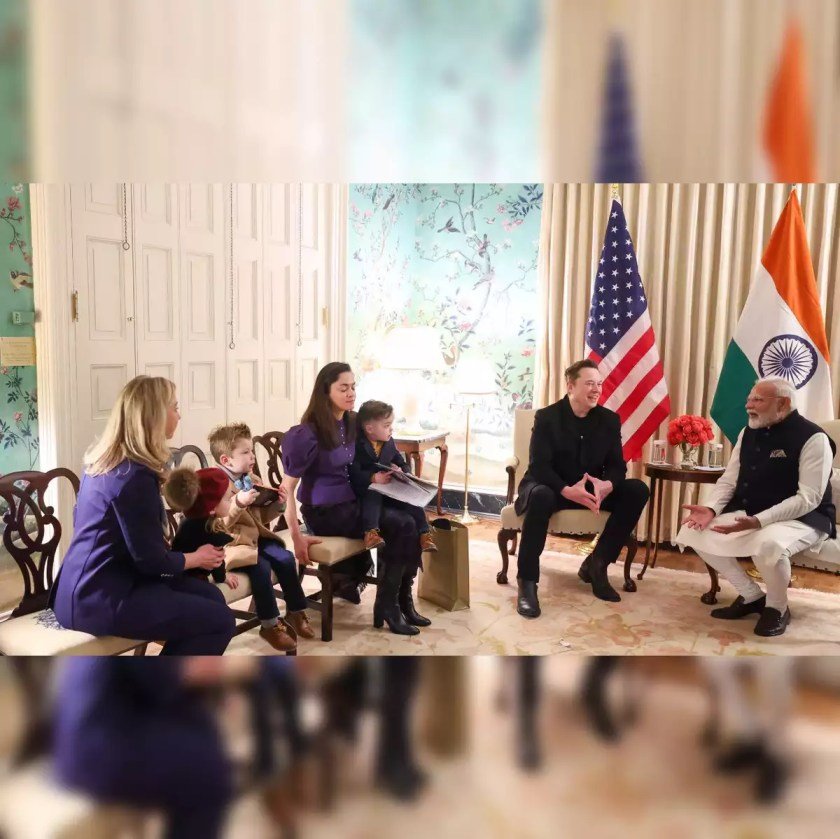PM Modi Meets Elon Musk 