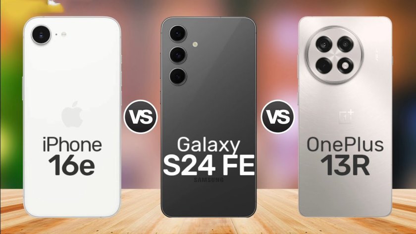 iPhone 16e vs OnePlus 13R vs Galaxy S24 FE 