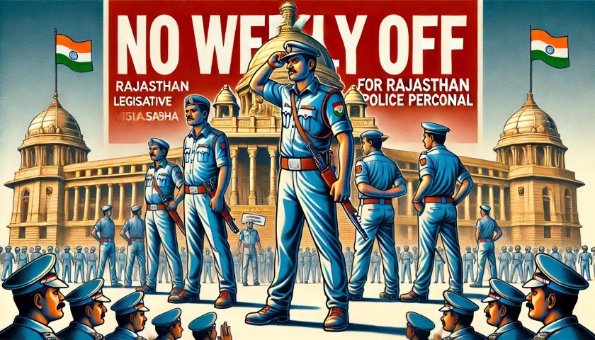Minister Calls It a Pilot Project 5 No Weekly Off for Rajasthan Police