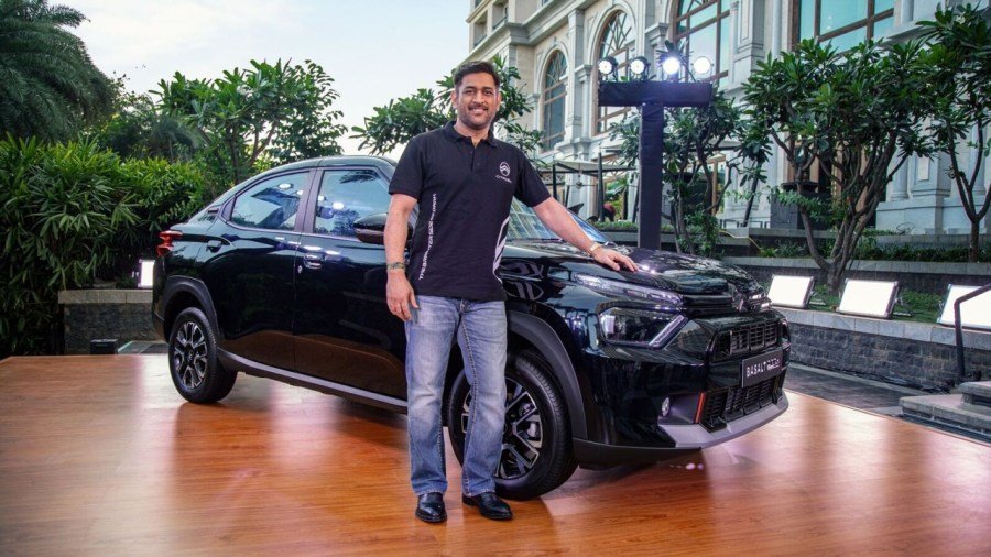 Citroen Launches Dark Edition for Basalt, C3, and Aircross in India; MS Dhoni Receives First Unit