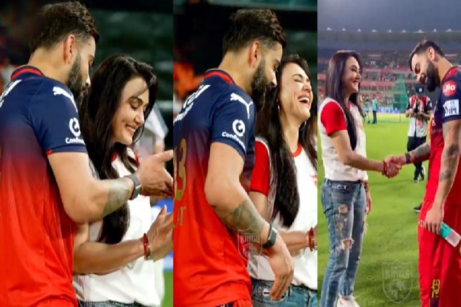 ipl 2025 what did preity zinta show virat kohli mystery video leaves fans buzzing
