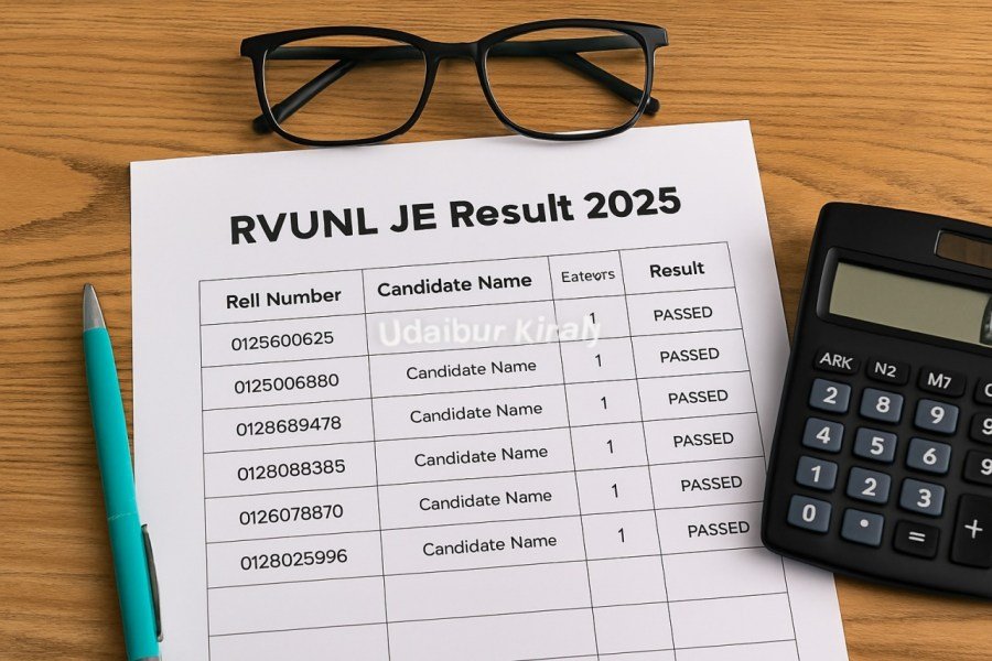 RVUNL JE Result 2025 Declared