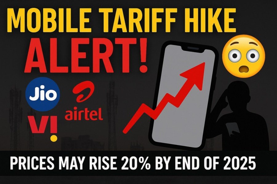 Tariff Hike Alert: Mobile Recharge Plans Set to Rise by Up to 25% by End of 2025 5 Tariff Hike Alert