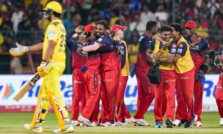IPL 2025: RCB Edge Out CSK by 2 Runs in Thrilling Encounter to Top Points Table 5 RCB Edge Out CSK by