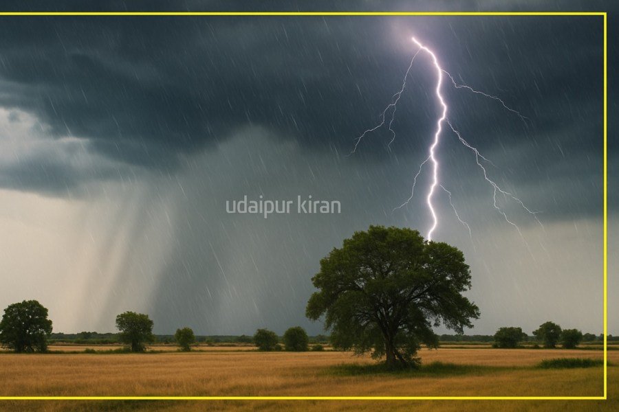 Storm and Rain Alert Issued in 22 Rajasthan Districts Today: Udaipur, Barmer Witness Weather Shift, Temperature Drops Below 30°C 5 Storm and Rain Alert