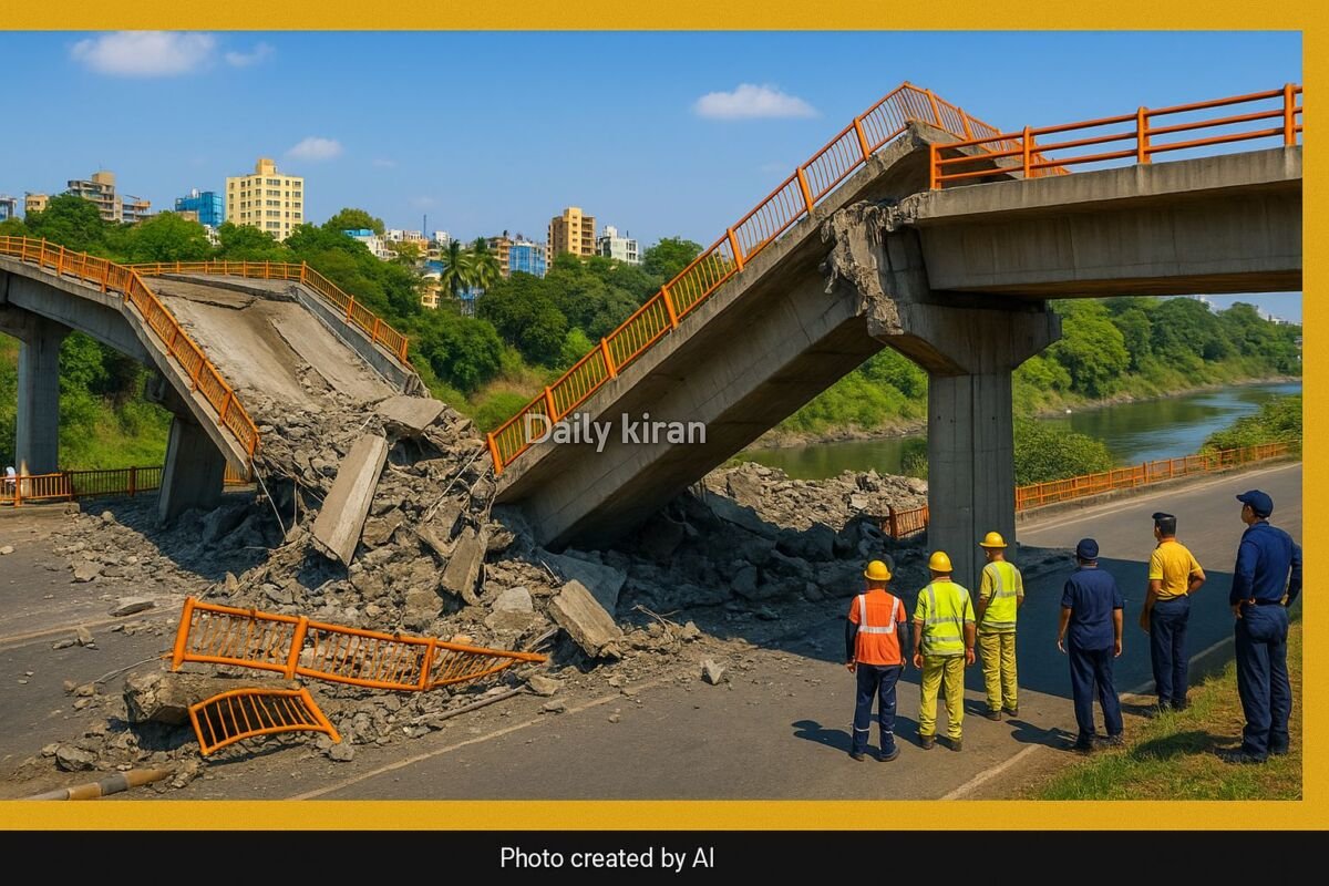 Pune Bridge Collapse: Six Dead, Dozens Feared Drowned After Indrayani River Bridge Crumbles in Kundmala 5 Indrayani River Bridge