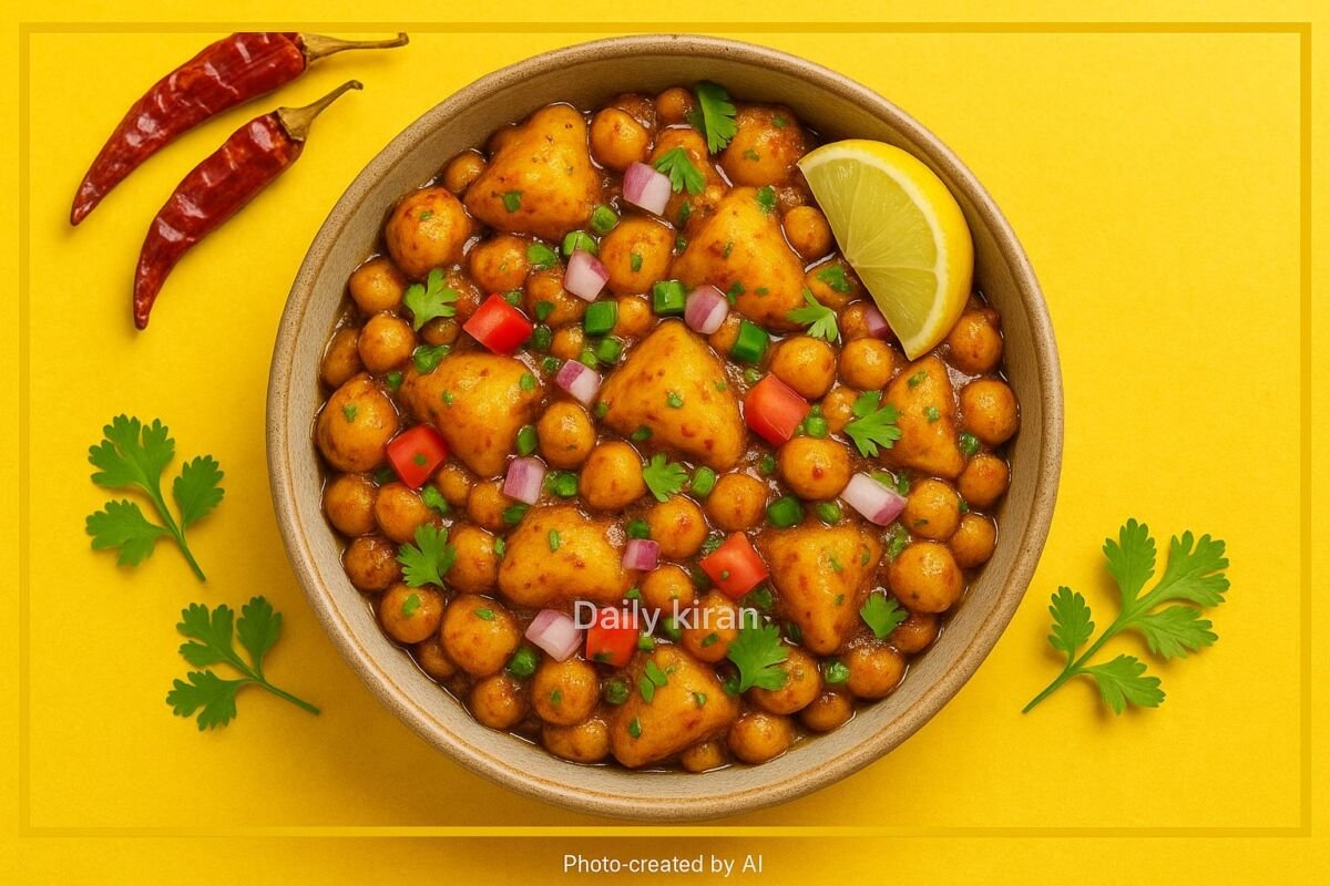 Kathiawari Aloo Chana Chaat