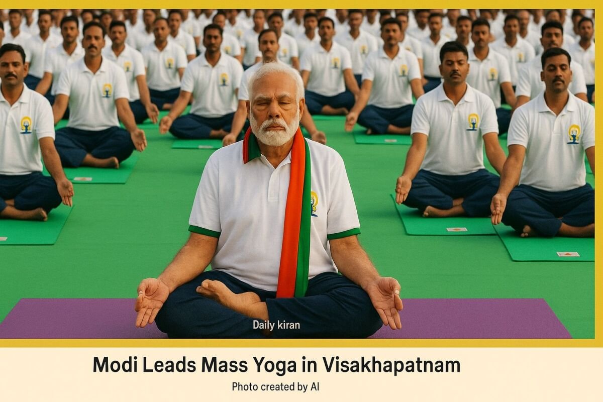 Modi Leads Mass Yoga