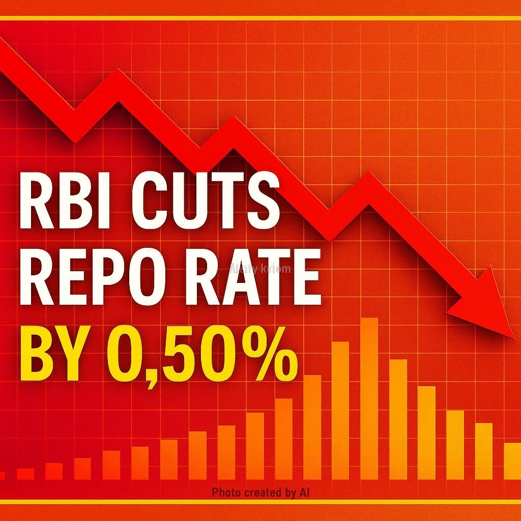 RBI Cuts Repo Rate by 0.50%