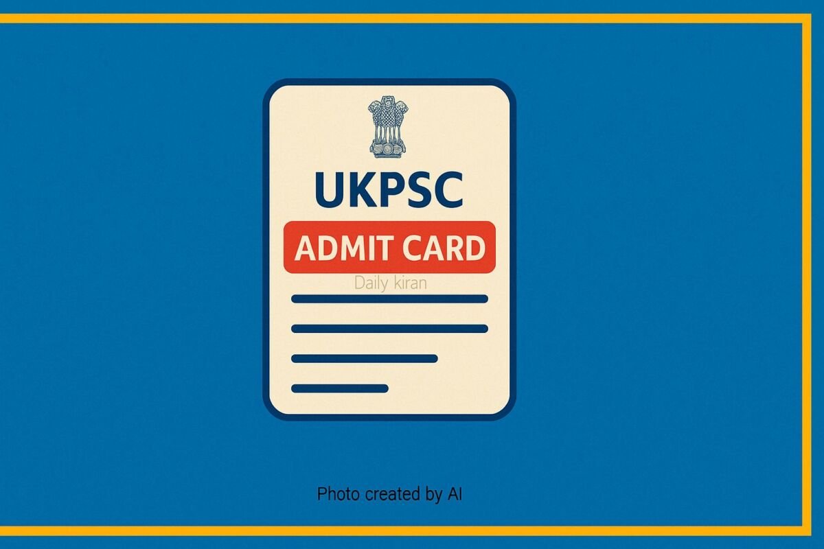 UKPSC Admit