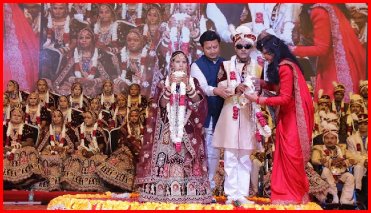 51 Couples Unite in a Grand Mass Wedding Ceremony for the Disabled and Economically Weaker 51 Couples Unite in a Grand Mass Wedding Ceremony for the Disabled and Economically Weaker