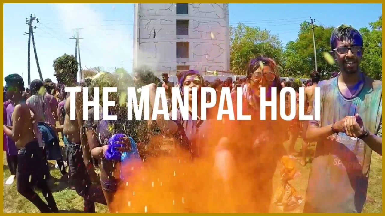 Holi celebration at Manipal University