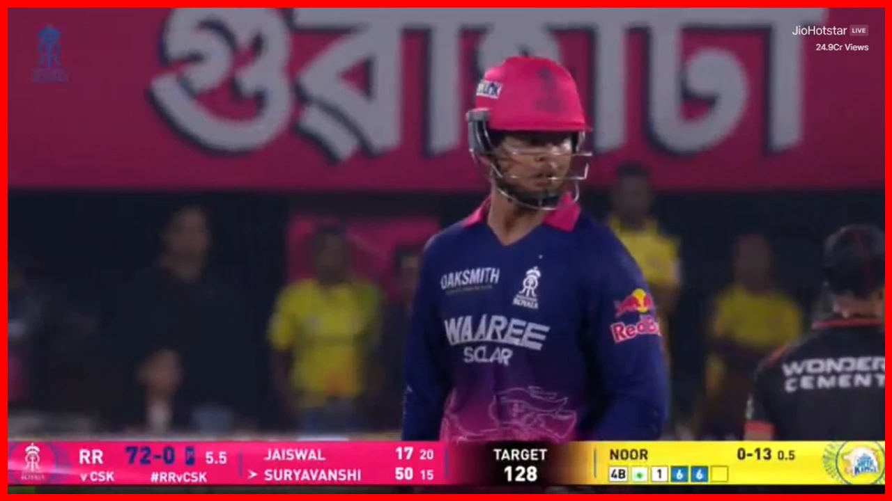 IPL 2026: वैभव सूर्यवंशी का तूफान, राजस्थान रॉयल्स ने चेन्नई सुपर किंग्स को 8 विकेट से रौंदा 6 Vaibhav Suryavanshi