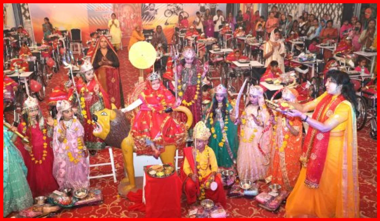 A Celebration of Service and Respect: 501 Disabled Girls Honored on Durga Ashtami A Celebration of Service and Respect: 501 Disabled Girls Honored on Durga Ashtami