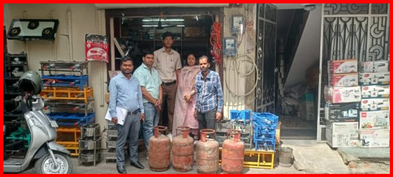 District Administration Cracks Down on Illegal Gas Storage in Udaipur