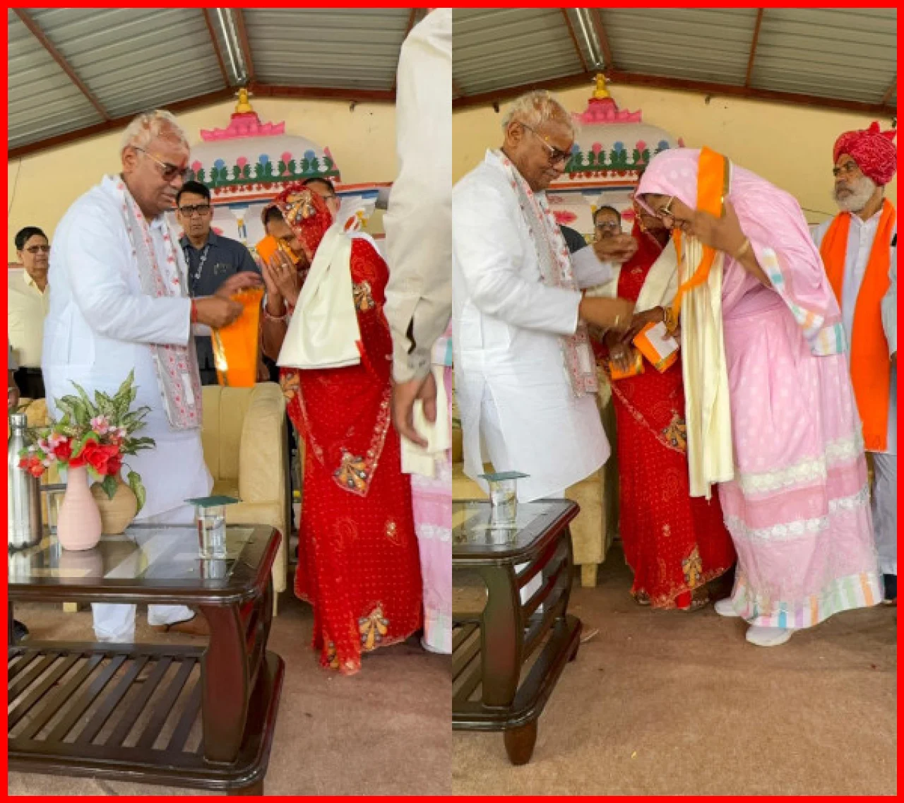 Education Minister Honors Mothers of Martyrs in Udaipur Education Minister Honors Mothers of Martyrs in Udaipur