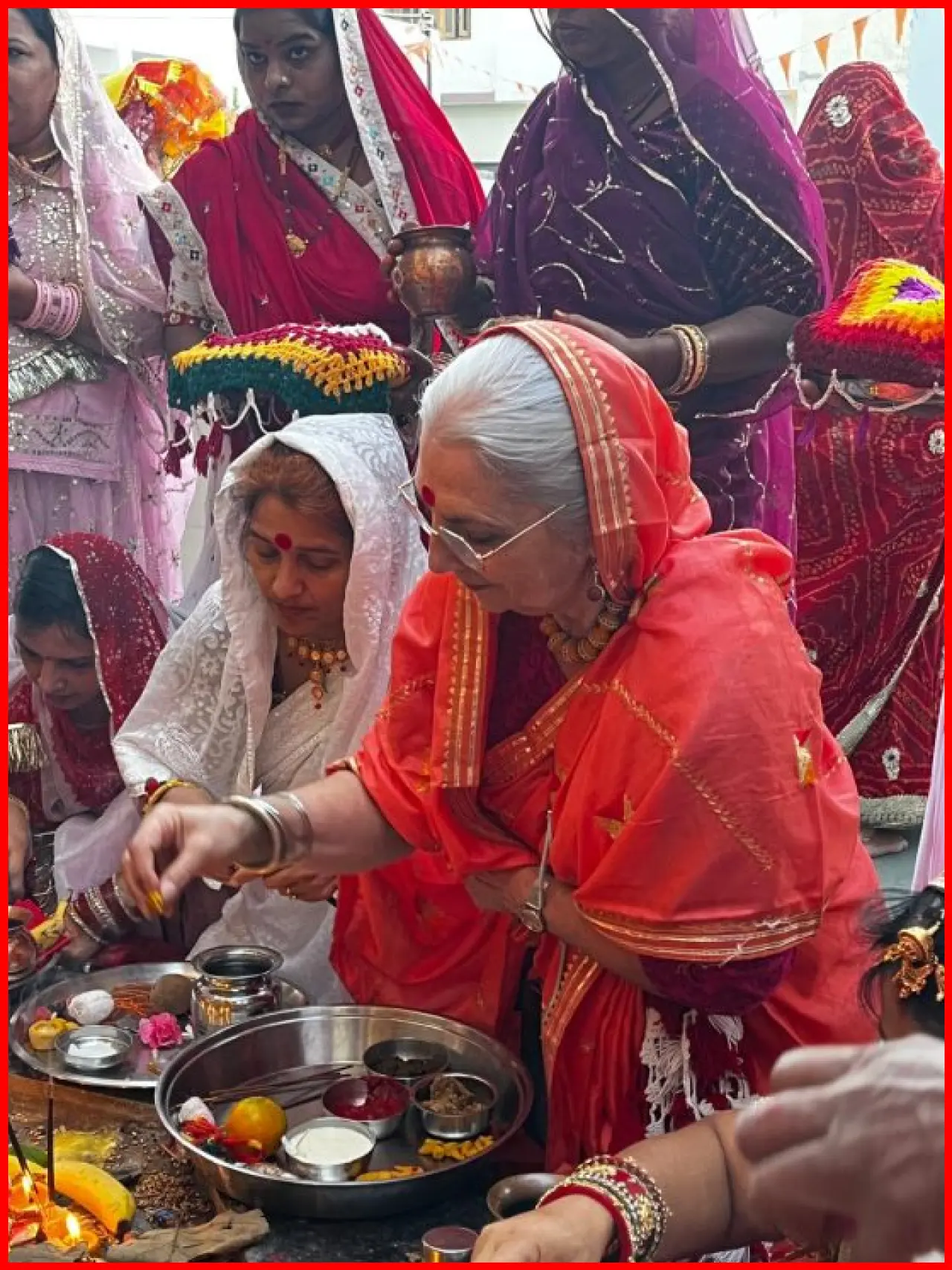 French Artist Anna Laure Embraces Indian Traditions with Dashamata Puja in Udaipur French Artist Anna Laure Embraces Indian Traditions with Dashamata Puja in Udaipur