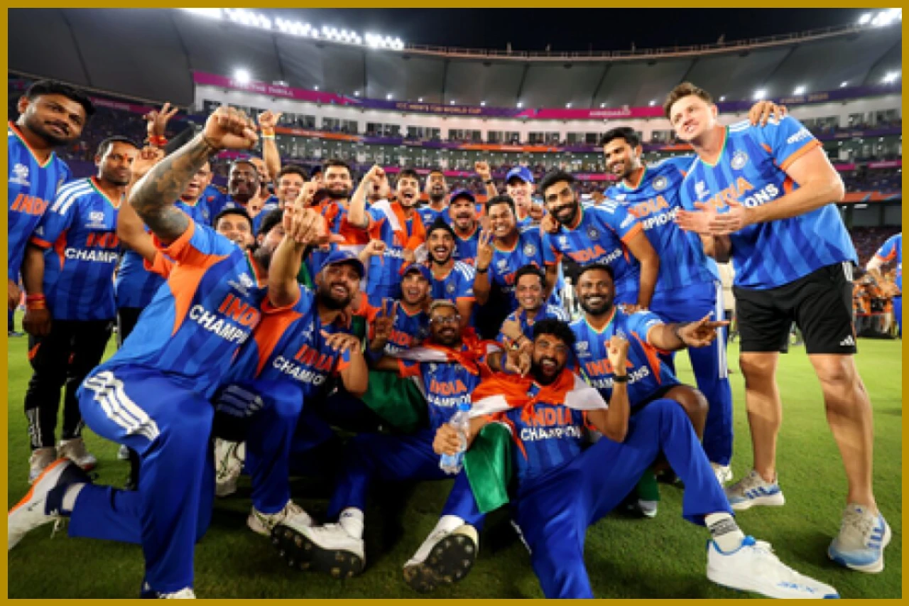 Indian Team Celebrated for Winning ICC T20 World Cup Again Indian Team Celebrated for Winning ICC T20 World Cup Again