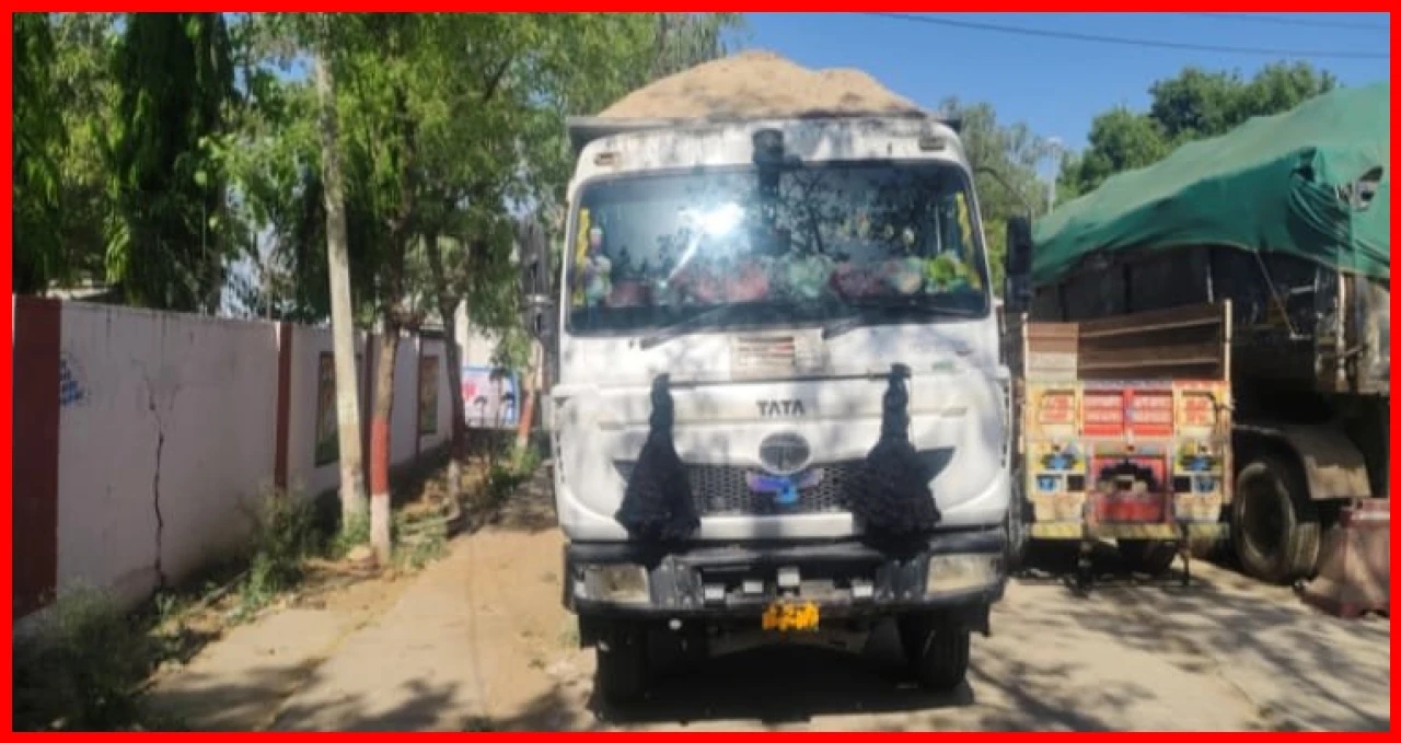 Action Taken Against Illegal Sand Transportation; Dumper Detained