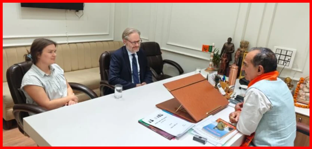 Danish Ambassador Meets BJP President in Jaipur to Discuss Bilateral Relations