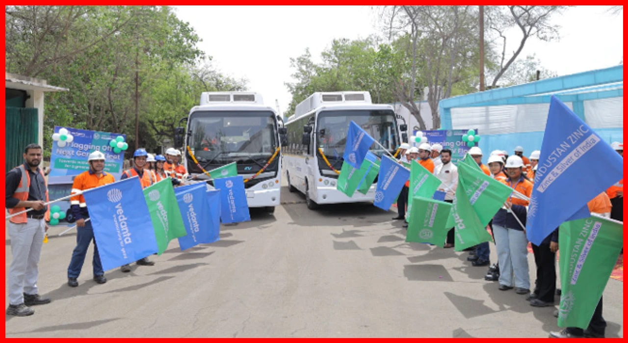 Hindustan Zinc Launches Rajasthans First Electric Bus Service for Green Mobility