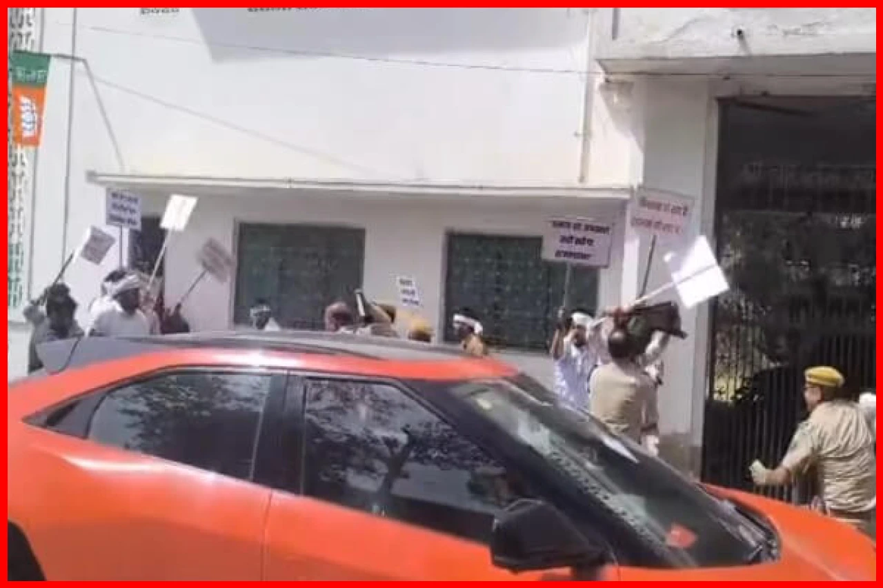 Political Tensions Rise in Kuchaman as RLP Protests BJP Leaders Visit Political Tensions Rise in Kuchaman as RLP Protests BJP Leaders Visit