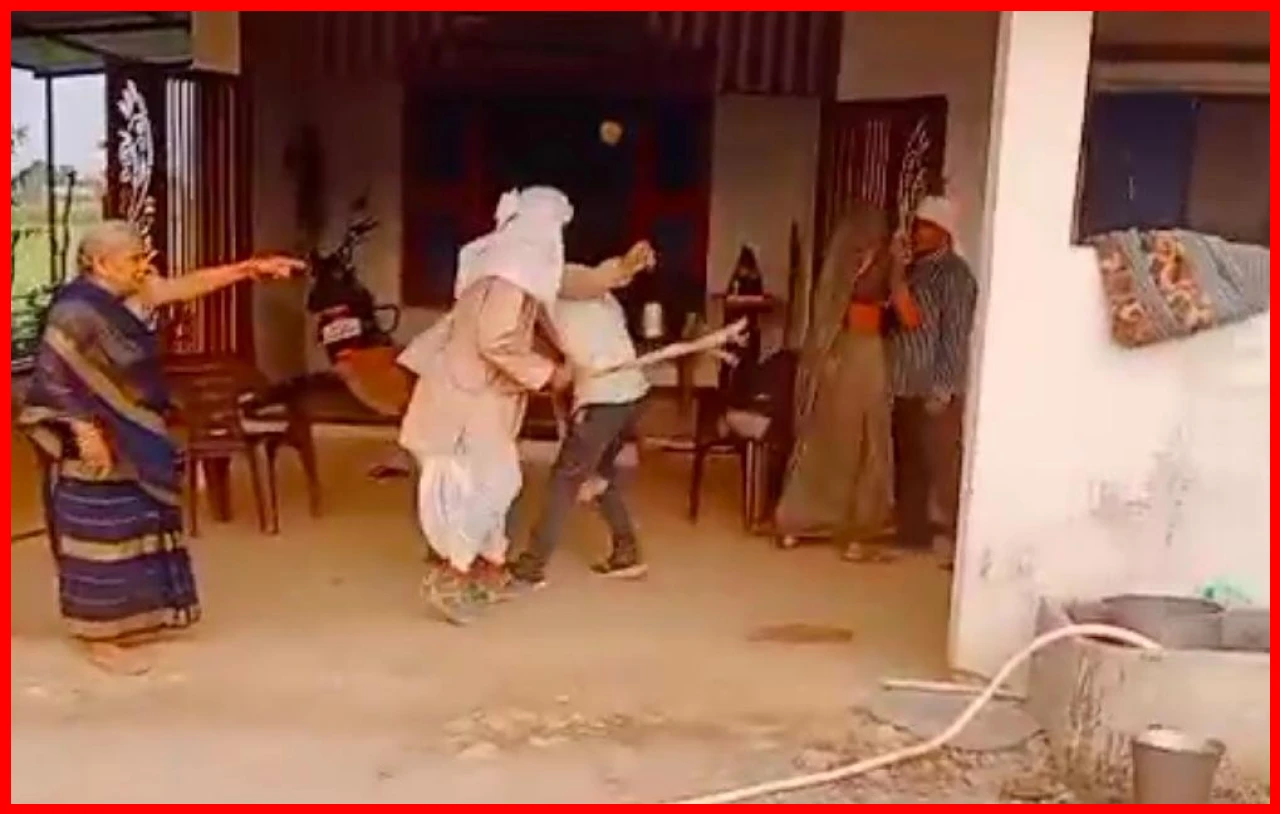Shocking Assault in Sandalpur: Family Members Attack Man with Sticks