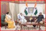 Sikkim Governor Om Prakash Mathur Welcomes Rajya Sabha Member Ghanshyam Tiwari