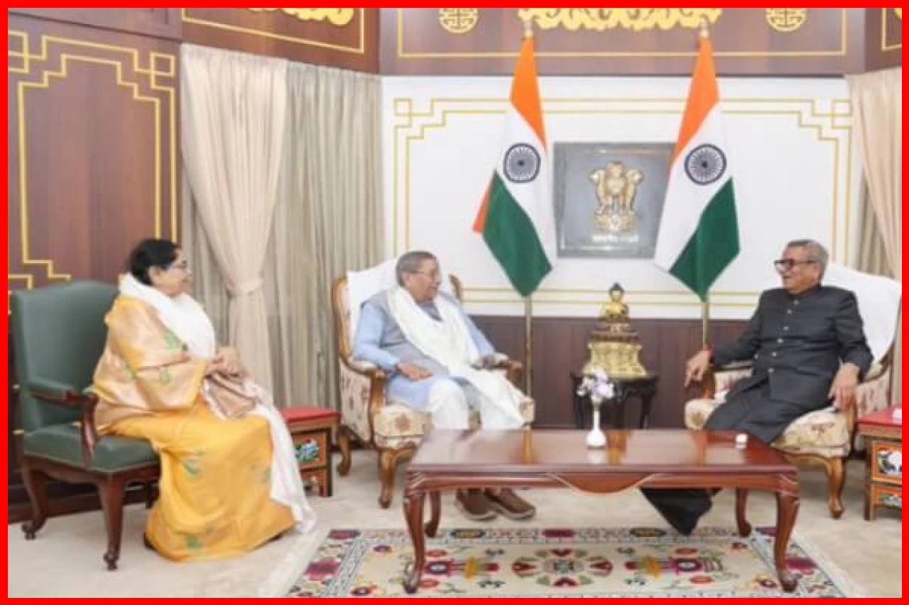 Sikkim Governor Om Prakash Mathur Welcomes Rajya Sabha Member Ghanshyam Tiwari
