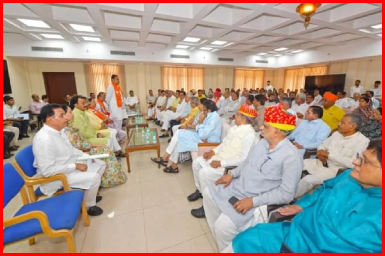 Chief Minister Bhajanlal Sharma Urges BJP Legislators to Promote Development Initiatives Chief Minister Bhajanlal Sharma Urges BJP Legislators to Promote Development Initiatives