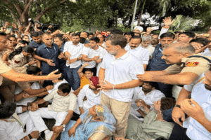 Congress Protest Near PM Residence Ends in Police Action
