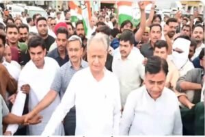 Congress Protests in Jaipur Over Paper Leak Scandal and Ministers Resignation