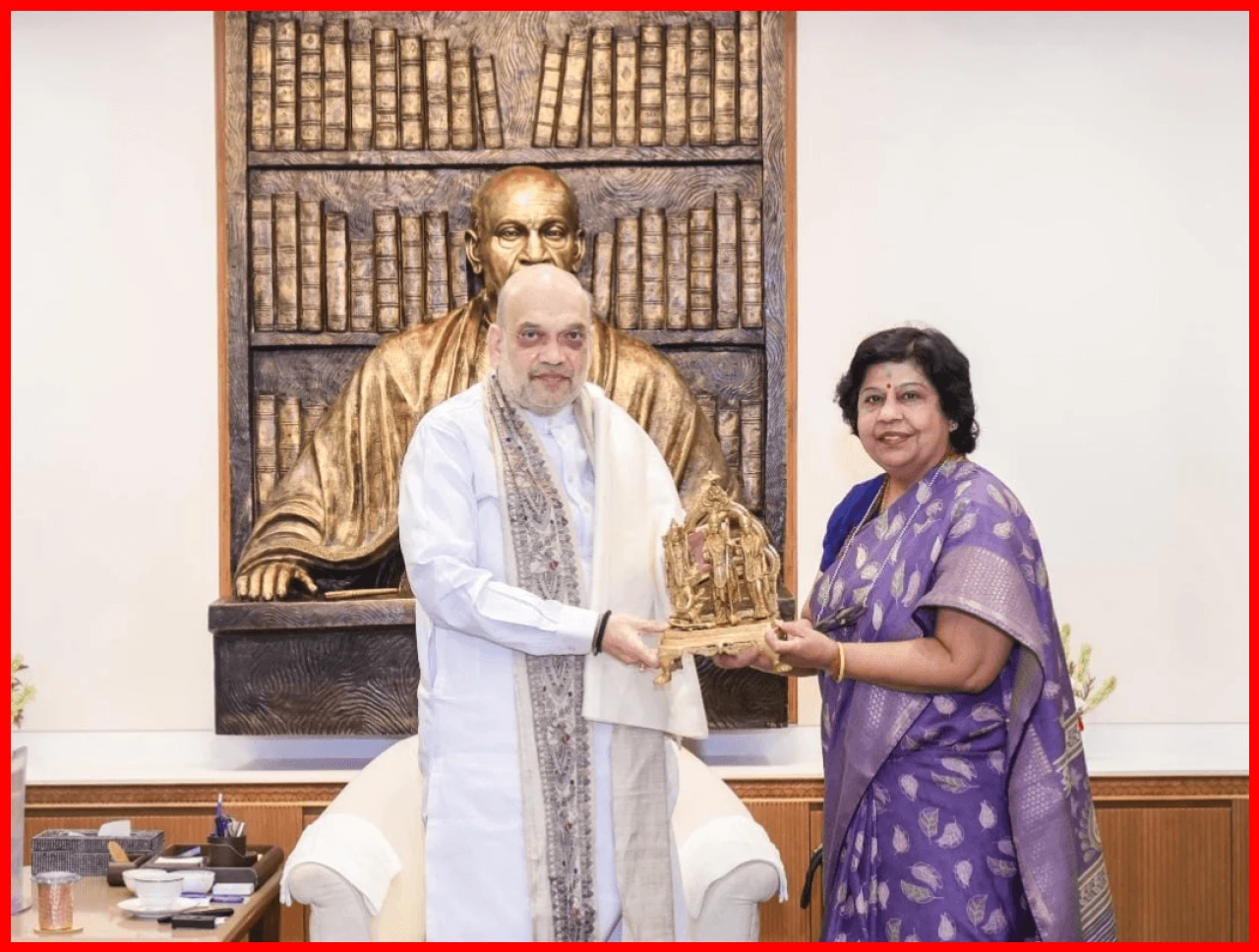 Dr. Alka Singh Gurjar Meets Union Minister Amit Shah in New Delhi