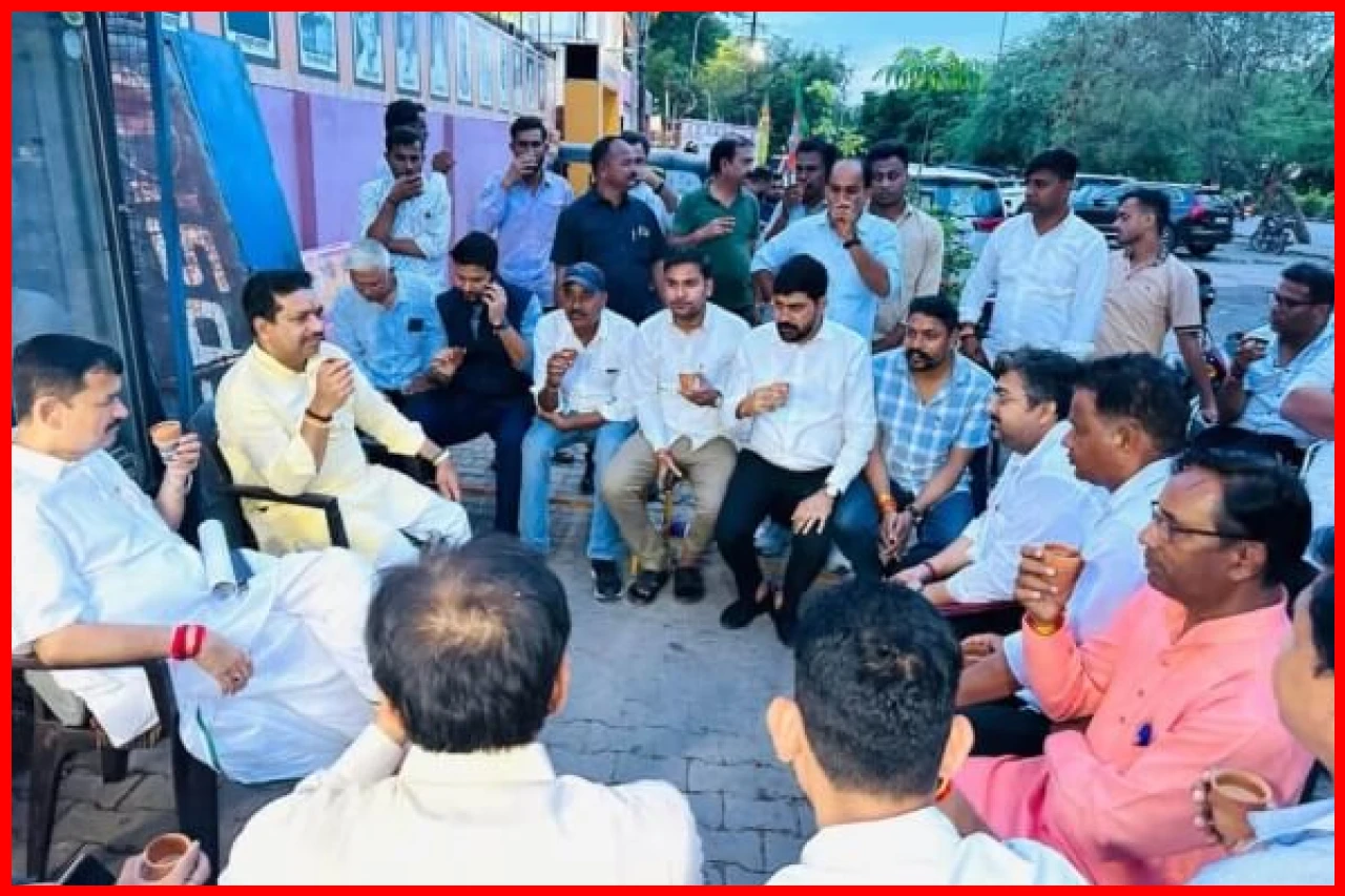 Engaging Dialogue at BJPs Mama Ki Thadi in Jaipur