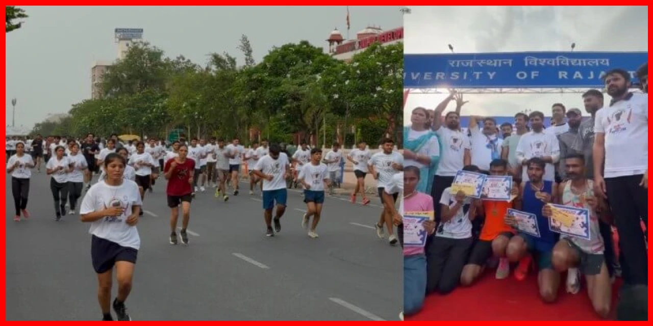 NSUI Rajasthan Organizes 5 KM Marathon Against Paper Leaks, Advocates for Transparent Recruitment Exams