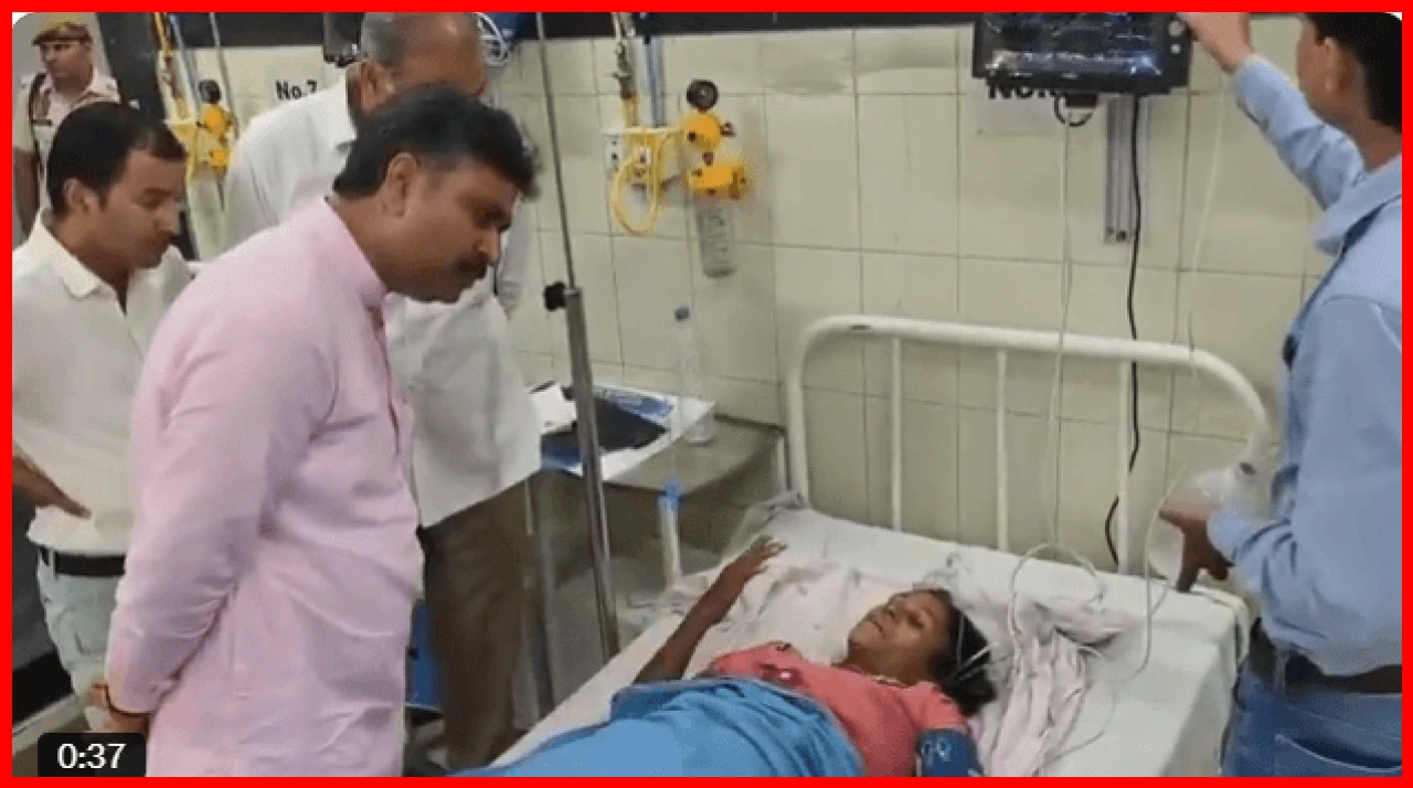 Opposition Leader Tika Ram Julie Visits Injured Woman at Sawai Mansingh Hospital