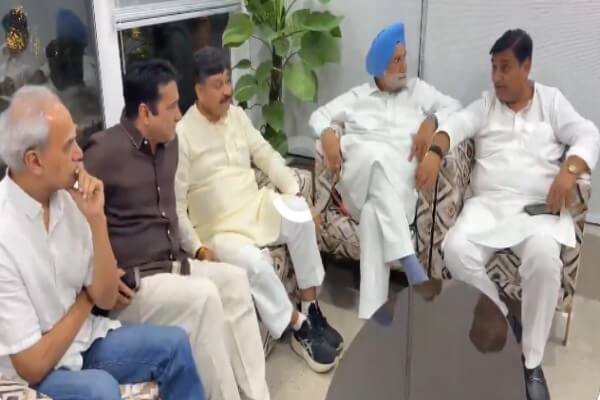 Congress Leaders Visit Rahul Kaswan in New Delhi to Discuss Health and State Issues