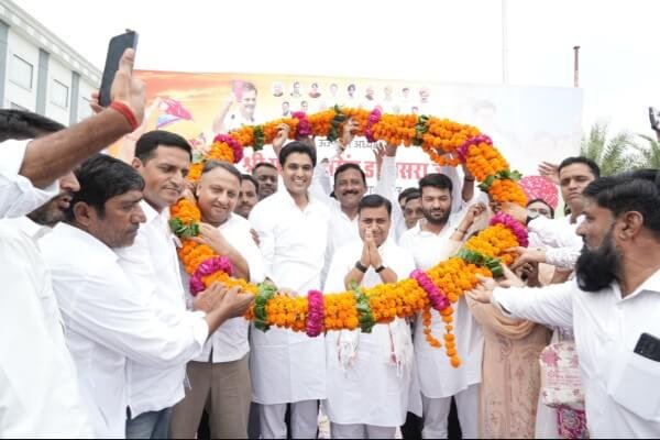 Congress Welcomes Govind Singh Dotasra in Kishangarh with Enthusiastic Support Congress Welcomes Govind Singh Dotasra in Kishangarh with Enthusiastic Support