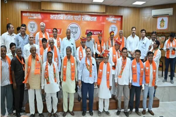 Prominent Activists from Nagaur Join BJP, Welcomed by Madan Rathore Prominent Activists from Nagaur Join BJP, Welcomed by Madan Rathore