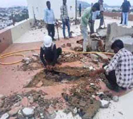 Udaipur Municipal Corporation Dismantles Illegal Construction in Ambamata Area