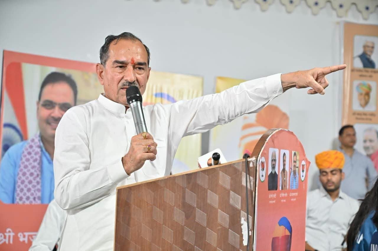 BJPs Madan Rathore Responds to Congress Protests in Jaipur