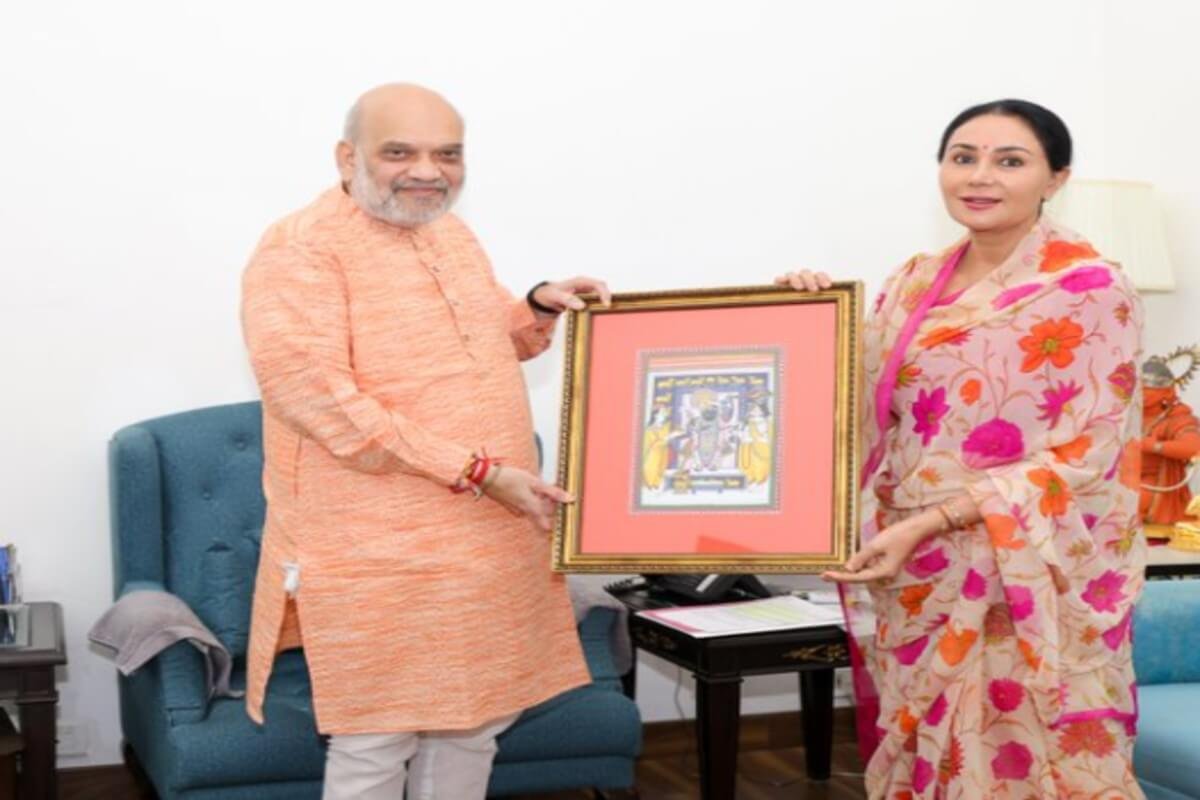 Rajasthans Deputy CM Diya Kumari Meets Amit Shah to Discuss Development Issues