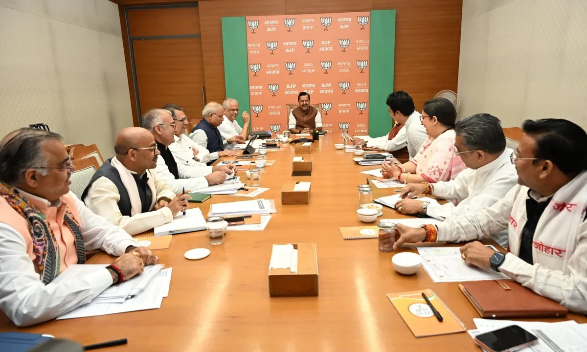 BJP National President Nitin Naveen Leads Meeting of National Secretaries