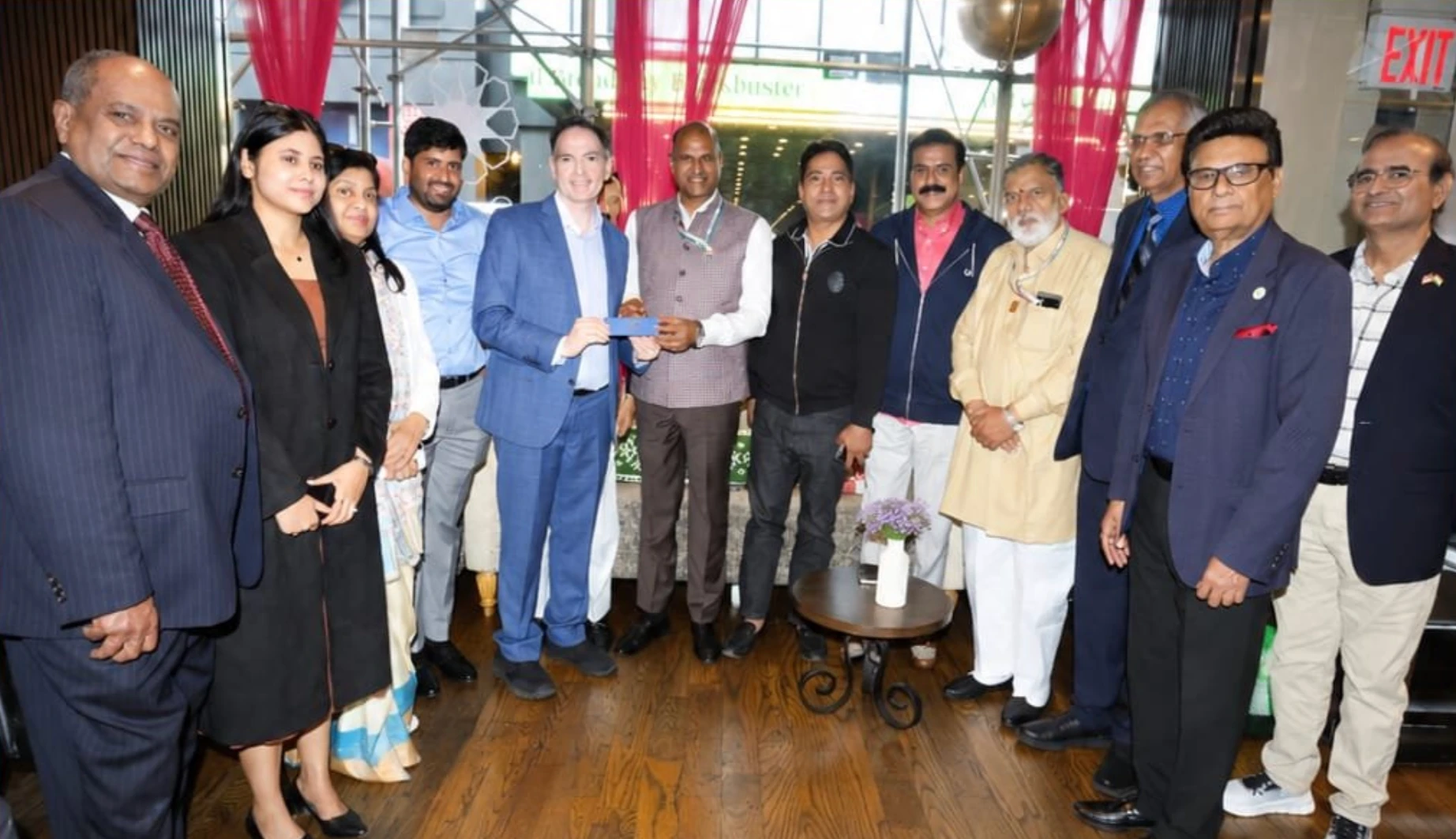 Indian MP CP Joshi Engages with NRIs in New York, Highlights Their Role in Developed India Vision