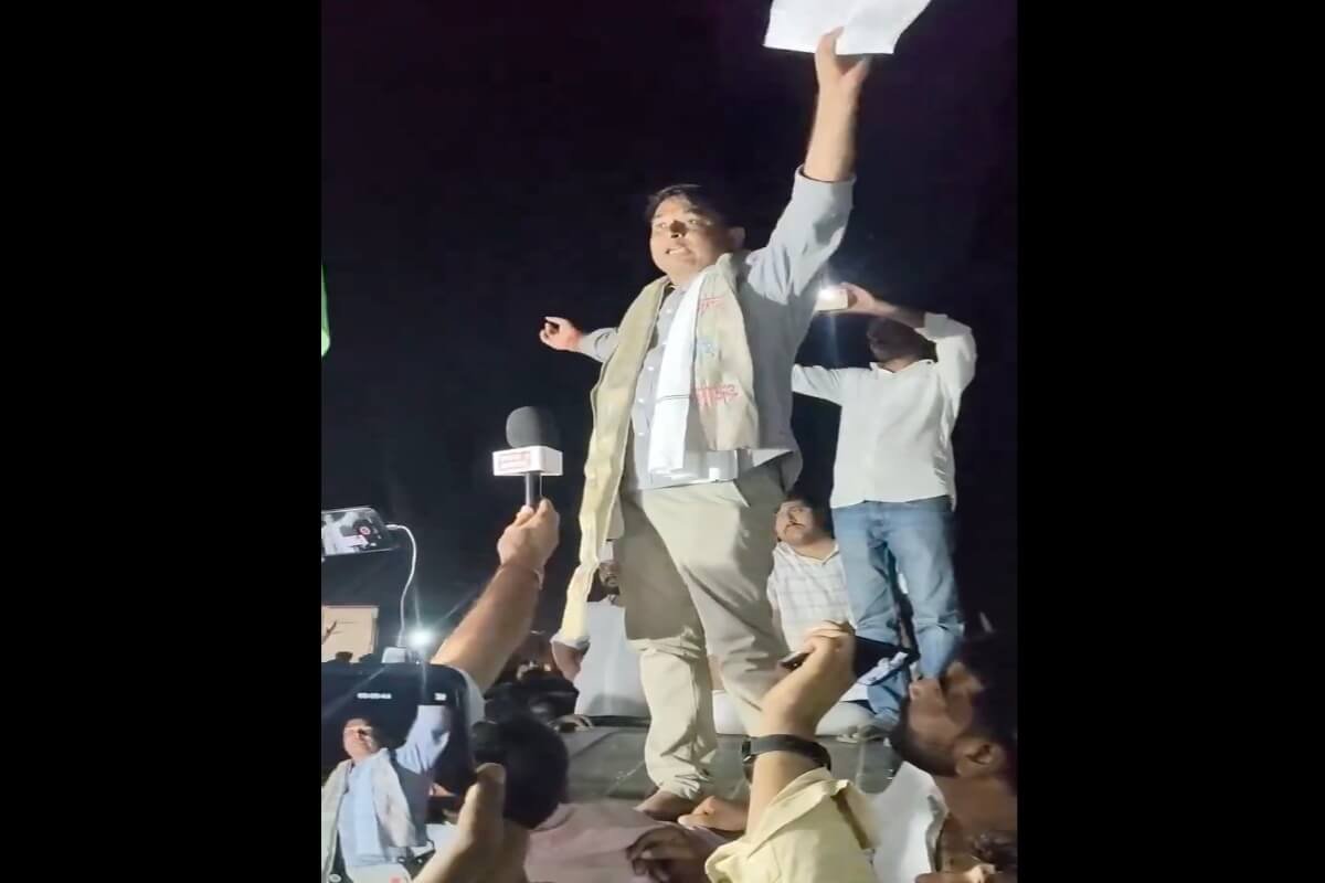 Naresh Meena Ends Jaipur March, Hunger Strike Continues for Farmers Demands Naresh Meena Ends Jaipur March, Hunger Strike Continues for Farmers Demands