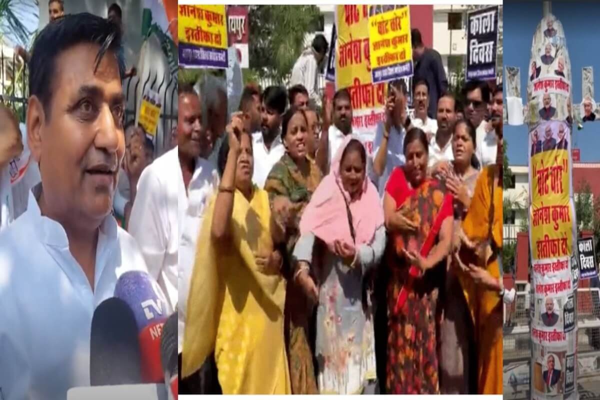 Protests Erupt in Jaipur Demanding Resignation of Chief Election Commissioner Gyanesh Kumar