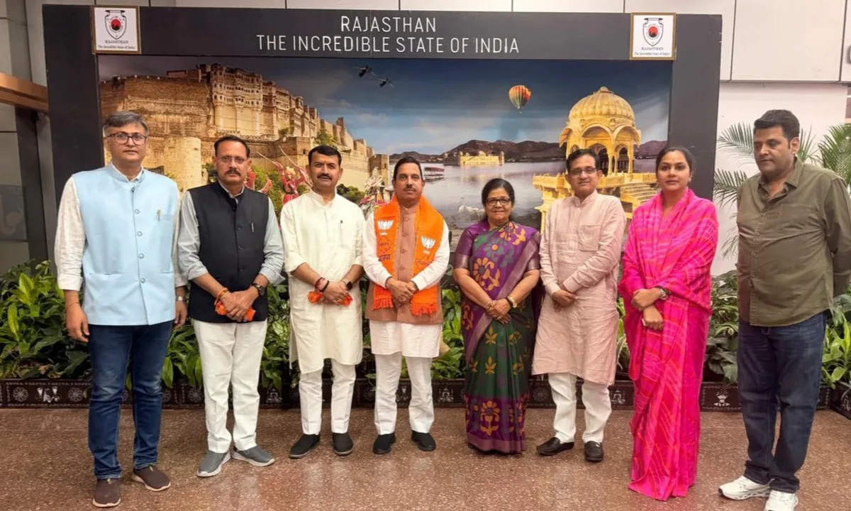 Union Minister Prahlad Joshi Arrives in Jaipur Ahead of Unity Run